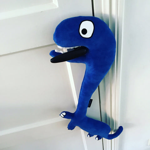 Knuffel: De blauwe dinosaurus
